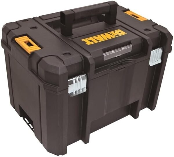 DEWALT TSTAK Tool Box, Extra Large Design, Removable Tray for Easy Access to Tools, Water and Debris Resistant (DWST17806) - Image 2