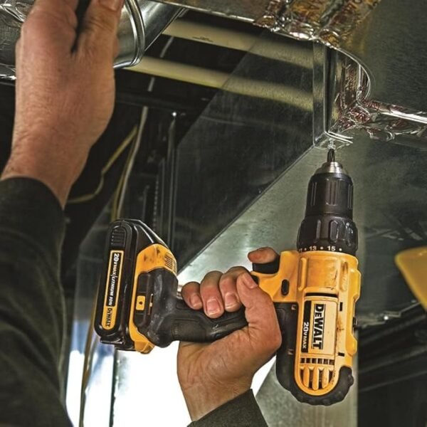 DEWALT 20V MAX Cordless Drill and Impact Driver, Power Tool Combo Kit with 2 Batteries and Charger (DCK240C2) - Image 5