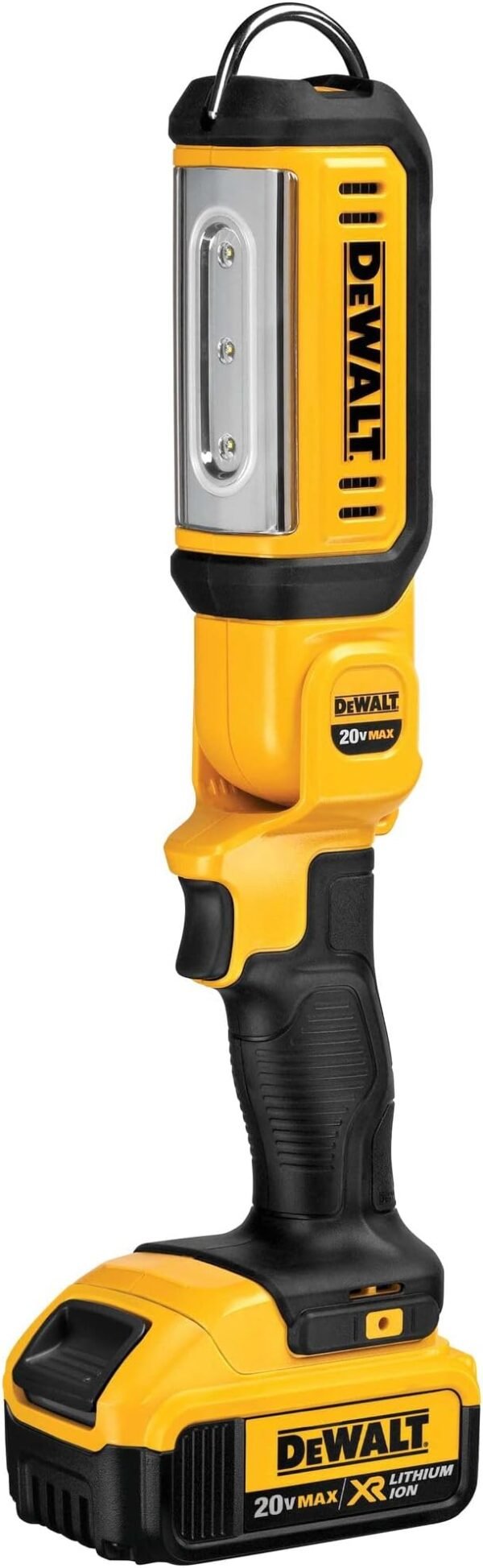 DEWALT 20V MAX LED Work Light, Rechargeable Flashlight, Pivoting Head, Bare Tool Only (DCL050)