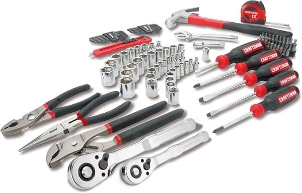 CRAFTSMAN 102-Piece Tool Kit for Home and Car, Durable Hand Tool Set with SAE/Metric Sockets (CMMT99449) - Image 4