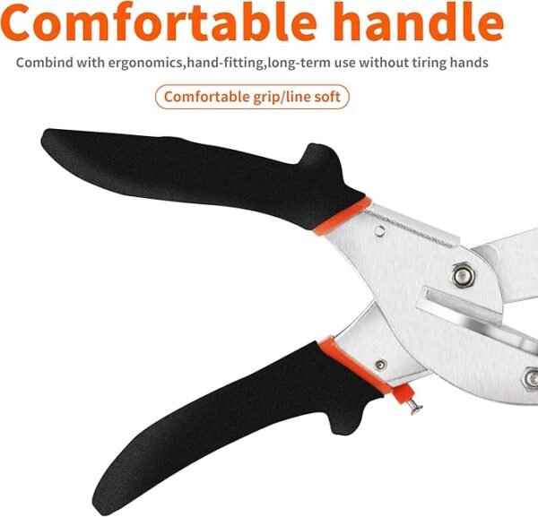 GARTOL Multifunctional Trunking/Miter Shears for Angular Cutting of Moulding and Trim, Adjustable at 45 To 135 Degree, Hand Tools for Cutting Soft Wood, Plastic, PVC, with Replacement blades - Image 4