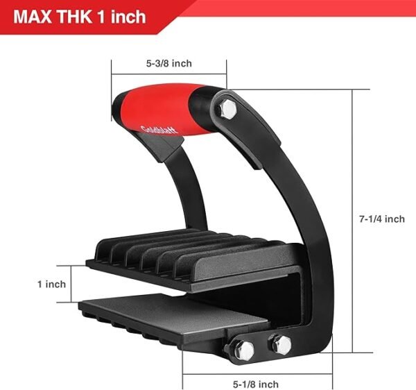 Goldblatt Panel Carrier, Plywood Lifting Tool, Drywall Carrying Tool - Plywood Carriers Tool for Wood, Synthetic Cement Board - Clamping Thickness up to 1 inch - Image 6