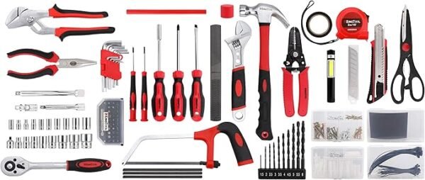 KingTool 325 Piece Home Repair Tool Kit, General Home/Auto Repair Tool Set, Toolbox Storage Case with Drawer, General Household Tool Kit - Perfect for Homeowner, Diyer, Handyman - Image 3