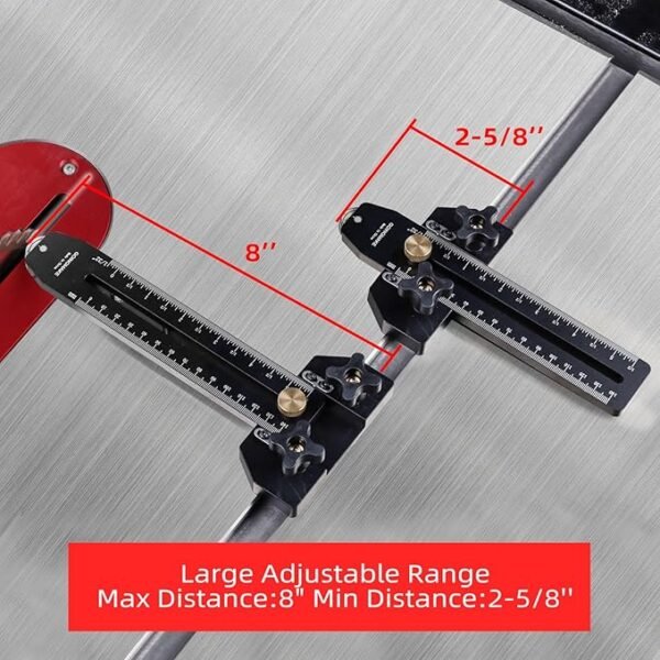 Thin Rip Jig Table Saw Jig Guide for Making Repetitive Narrow Thin Strip Cuts Woodworking Tools Fast Thin Ripping Guide for Table Saw Band Saw Router Table Fits for 3/8\" x 3/4\" T Slot - Image 3