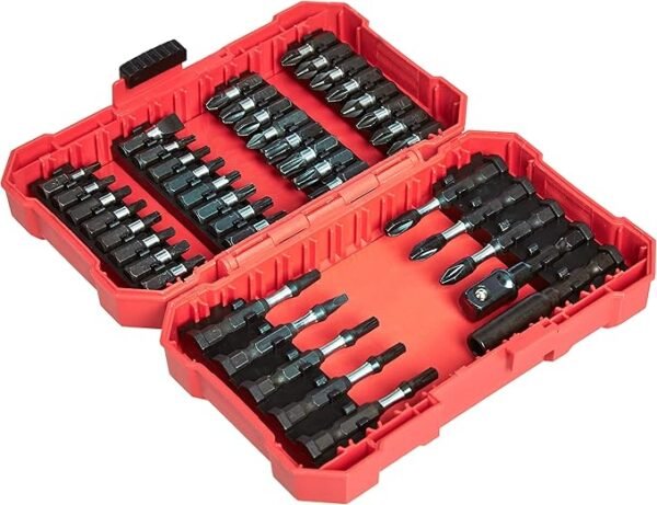 Amazon Basics 42-Piece Impact Driver Bit Set, Phillips, Slotted, Torx, One Size