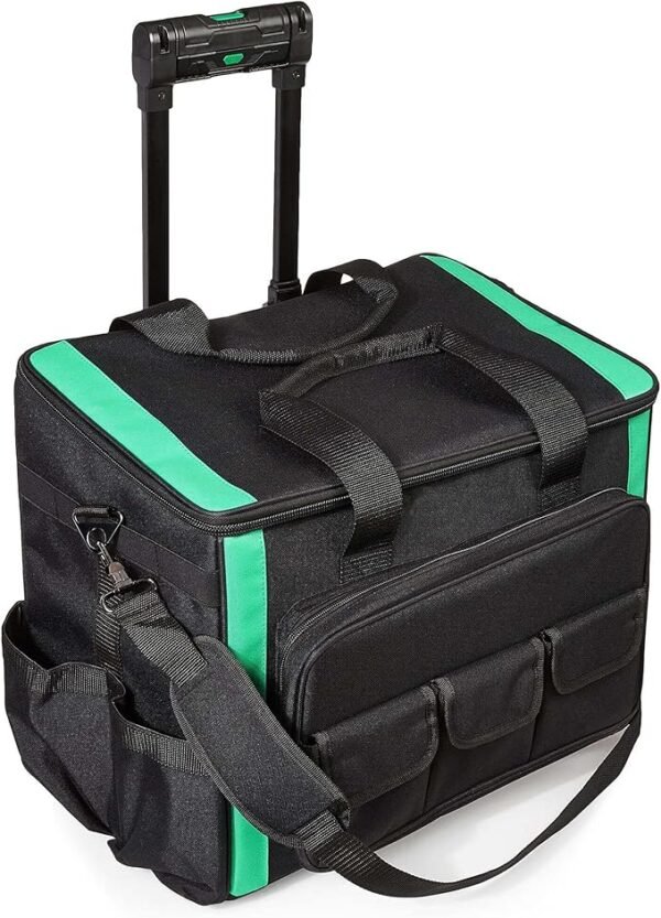 Amazon Basics Tool Rolling Bag, Black, 20 Pockets (Previously Denali Brand)