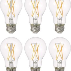 SYLVANIA LED TruWave Natural Series A19 Light Bulb, 40W Equivalent, Efficient 5.5W, Dimmable, 450 Lumens (40805), Soft White ( 6 Count )
